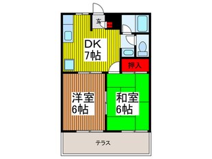 ヒルサイド悠Ａ棟の物件間取画像